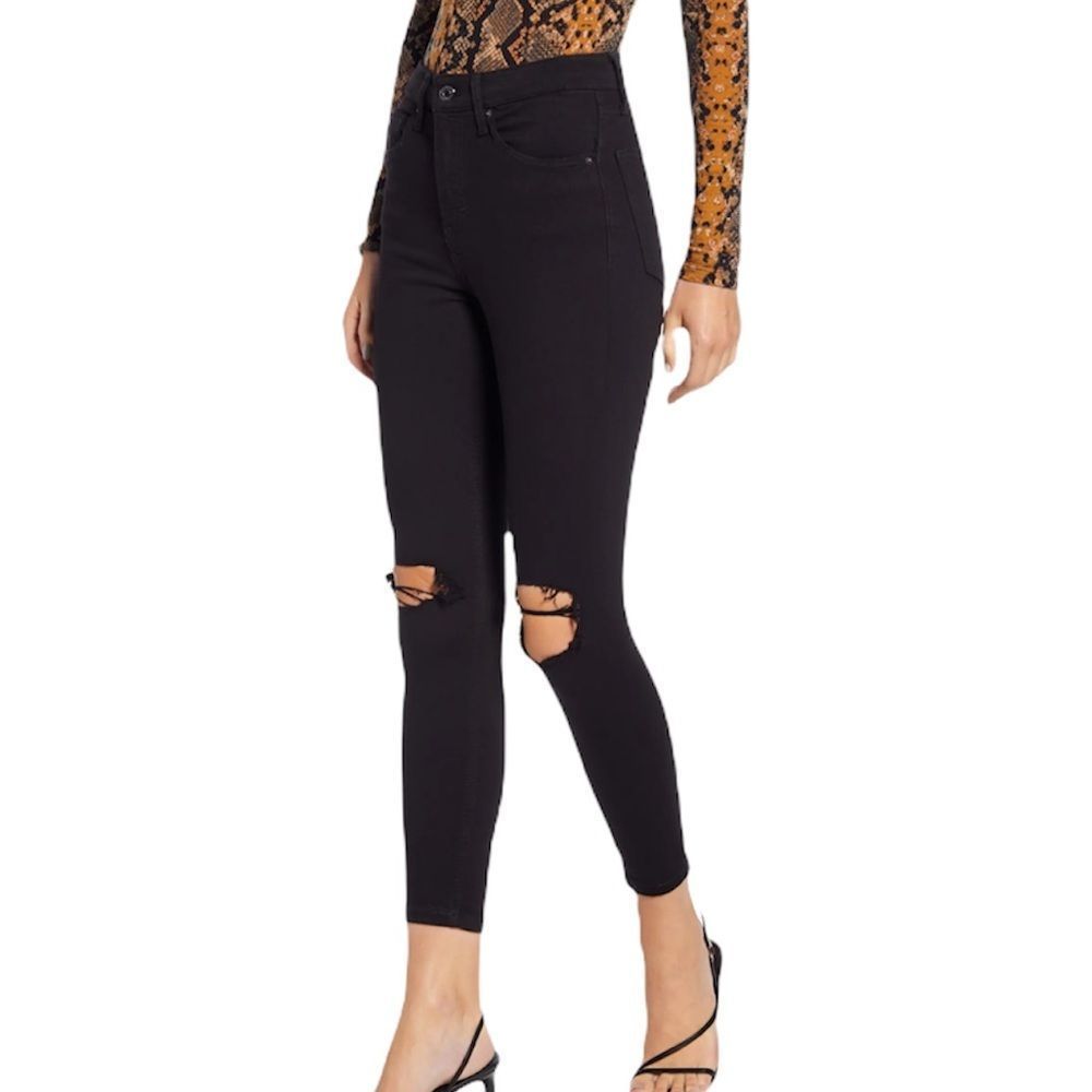 Topshop Jamie Moto High Waist Ripped Skinny Jeans